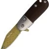 Rough Ryder Tater Tot Linerlock A/O Brown Micarta Folding Stainless Knife 2602 -Knives = the best. RR2602