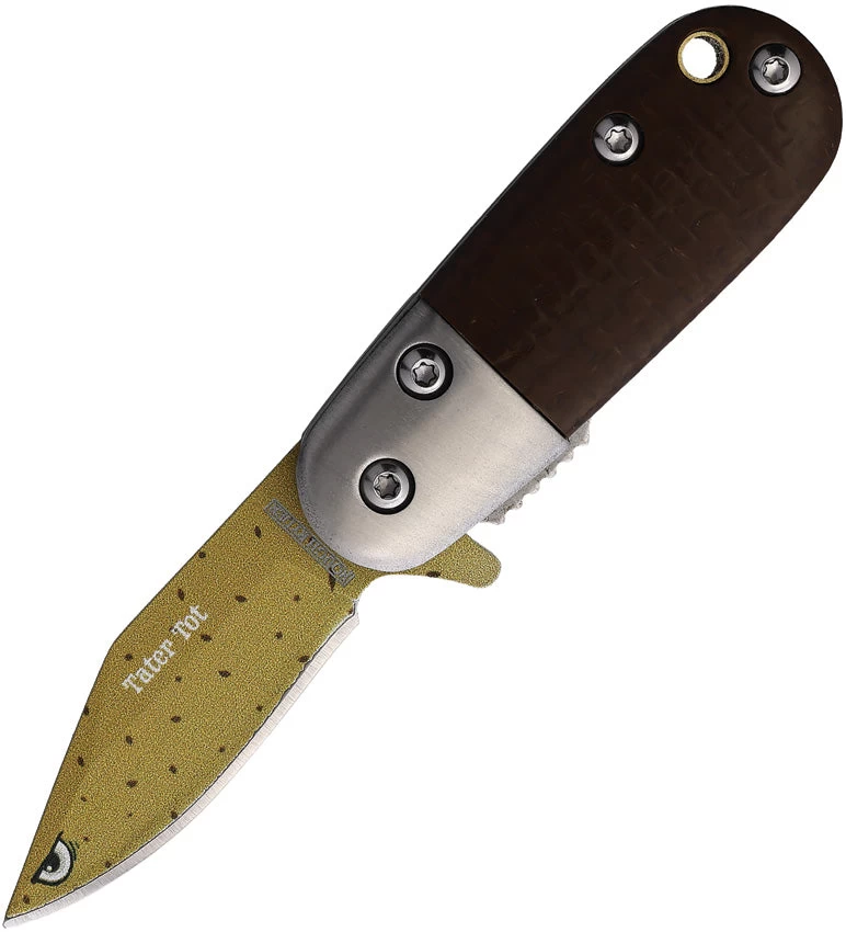 Rough Ryder Tater Tot Linerlock A/O Brown Micarta Folding Stainless Knife 2602 3 Rough Ryder Tater Tot Linerlock A/O Brown Micarta Folding Stainless Knife 2602
