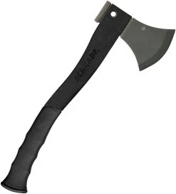 Schrade Black 15 3/4" Survival Axe + Ferro Rod + Sharpener Axe2l