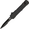 Schrade Viper Out The Front 3rd Generation Serrated Blade Black Knife OTF3BS 1 Schrade Viper Out The Front 3rd Generation Serrated Blade Black Knife OTF3BS -Knives = the best. SCHOTF3BS