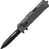 Schrade Out The Front Assist Spear Stainless Blade Gray Handle Knife OTF8B -Knives = the best. SCHOTF8B