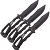 SOG Three Piece Black Fixed Blade Paracord Handle Throwing Knives Set F041TNCP -Knives = the best. SOGF041TNCP