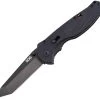 SOG Flash II A/O TiNi Finish Folding Tanto Blade Black Handle Knife TFSAT8BX -Knives = the best. SOGTFSAT8BX