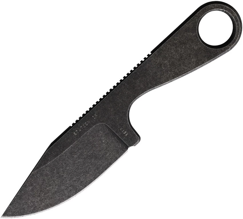 Station IX Trail Ultra Black VG-10 Clip Pt Fixed Blade Neck Knife W/ Sheath 007 3 Station IX Trail Ultra Black VG-10 Clip Pt Fixed Blade Neck Knife W/ Sheath 007