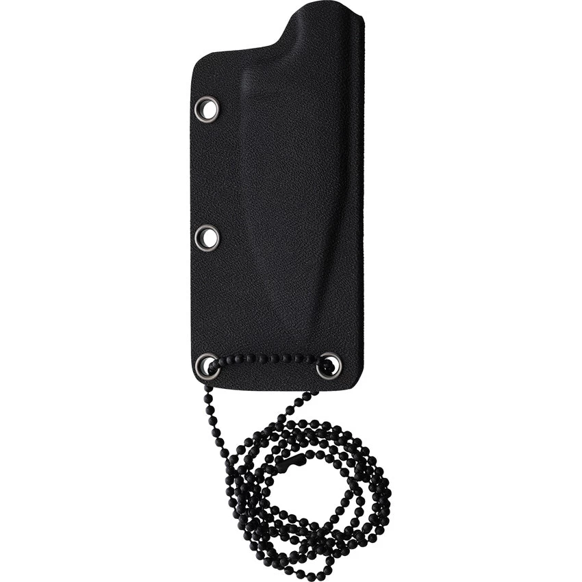 Station IX Trail Ultra Black VG-10 Clip Pt Fixed Blade Neck Knife W/ Sheath 007 4 Station IX Trail Ultra Black VG-10 Clip Pt Fixed Blade Neck Knife W/ Sheath 007 - Image 2