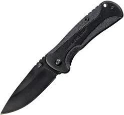 Smith & Wesson Linerlock A/O Black Aluminum Folding 8Cr13 Pocket Knife 1084305