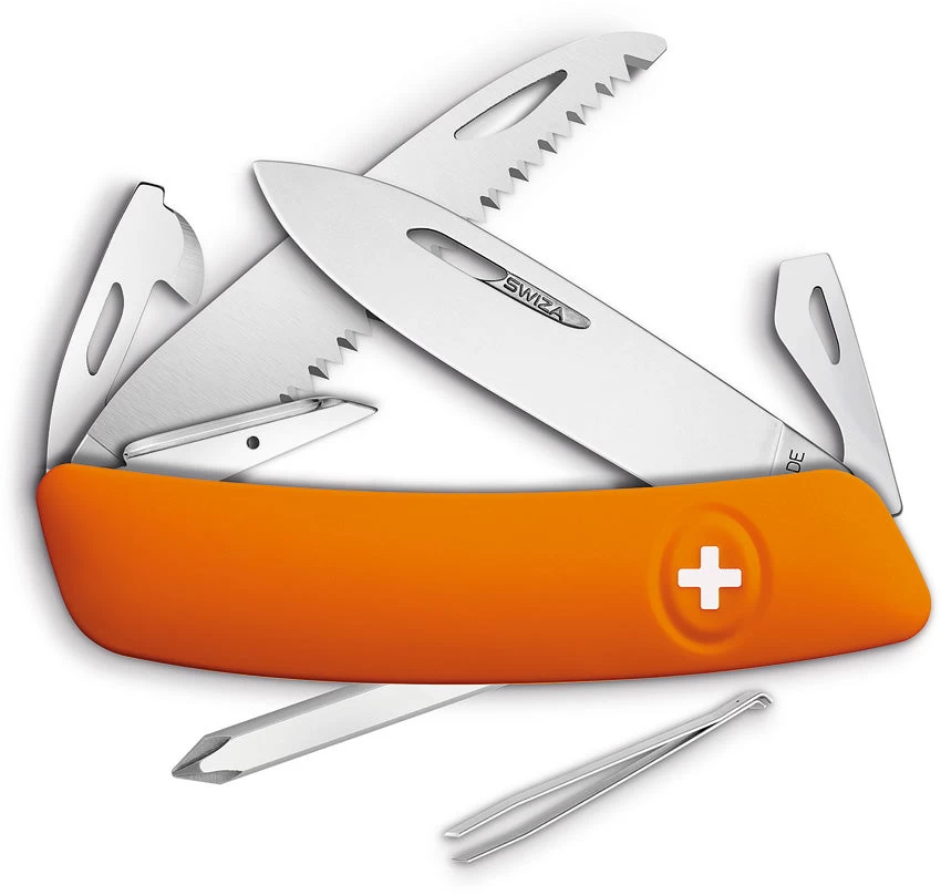 Swiza D06 Orange Handle Swiss Folding Pocket Knife Screwdriver Multi-Tool 601060 3 Swiza D06 Orange Handle Swiss Folding Pocket Knife Screwdriver Multi-Tool 601060