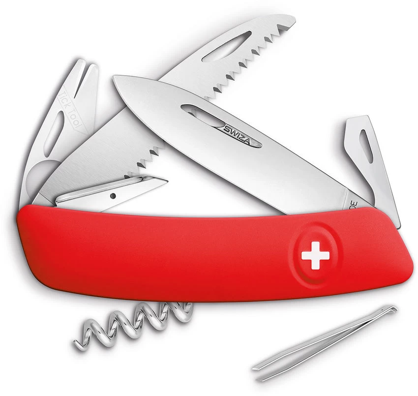 Swiza TT05 Tick Tool Red Handle Knife Screwdriver Corkscrew Multi-Tool 901000 3 Swiza TT05 Tick Tool Red Handle Knife Screwdriver Corkscrew Multi-Tool 901000
