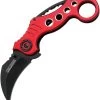 Tac Force Red Karambit Hawkbill Style Tactical Pocket Knife - 578RD -Knives = the best. TF578RD
