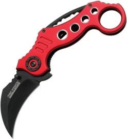 Tac Force Red Karambit Hawkbill Style Tactical Pocket Knife - 578RD