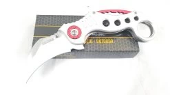Tac Force Karambit Style Silver Aluminum Rescue Tactical Pocket Knife - 578s