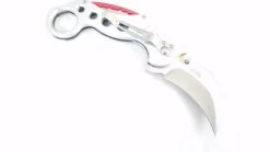 Tac Force Karambit Style Silver Aluminum Rescue Tactical Pocket Knife - 578s -Knives = the best. TF578SC