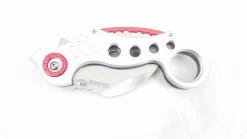 Tac Force Karambit Style Silver Aluminum Rescue Tactical Pocket Knife - 578s -Knives = the best. TF578SE