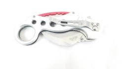 Tac Force Karambit Style Silver Aluminum Rescue Tactical Pocket Knife - 578s -Knives = the best. TF578SF