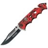 Tac Force Rescue Linerlock A/O Red & Black Skull Aluminum Folding Knife 809RD 2 Tac Force Rescue Linerlock A/O Red & Black Skull Aluminum Folding Knife 809RD -Knives = the best. TF809RD