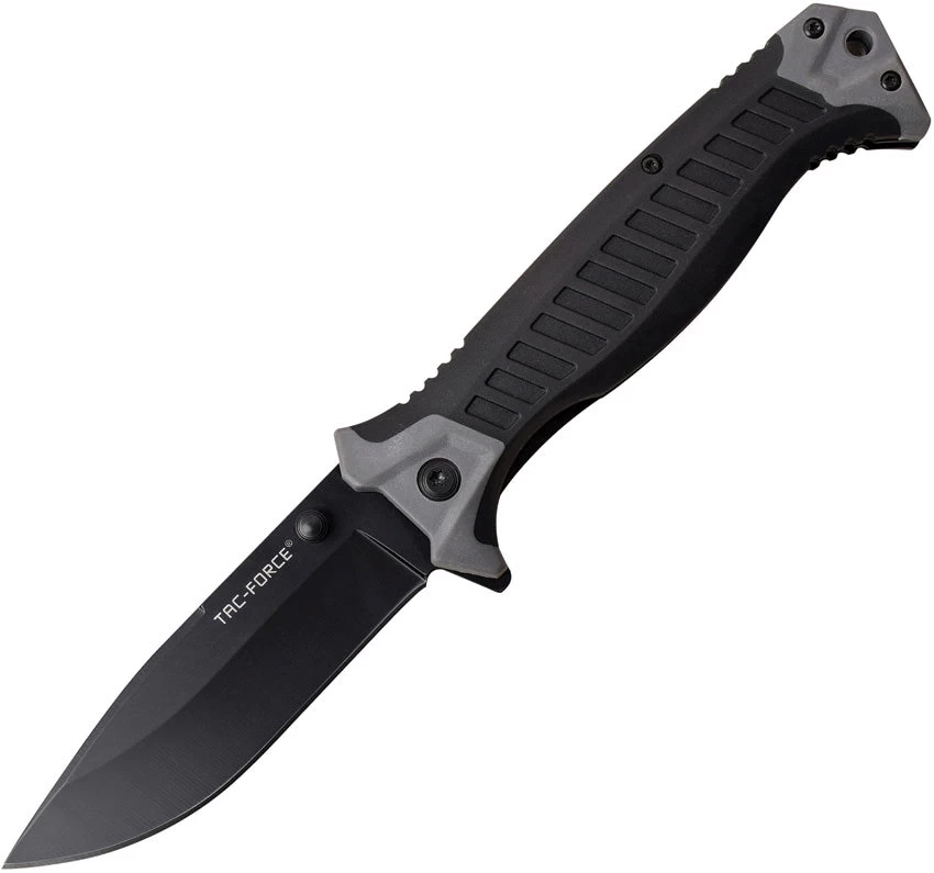 Tac Force Linerlock A/O Stainless Folding Knife W/ Black & Gray FRN Handle 981GY 3 Tac Force Linerlock A/O Stainless Folding Knife W/ Black & Gray FRN Handle 981GY