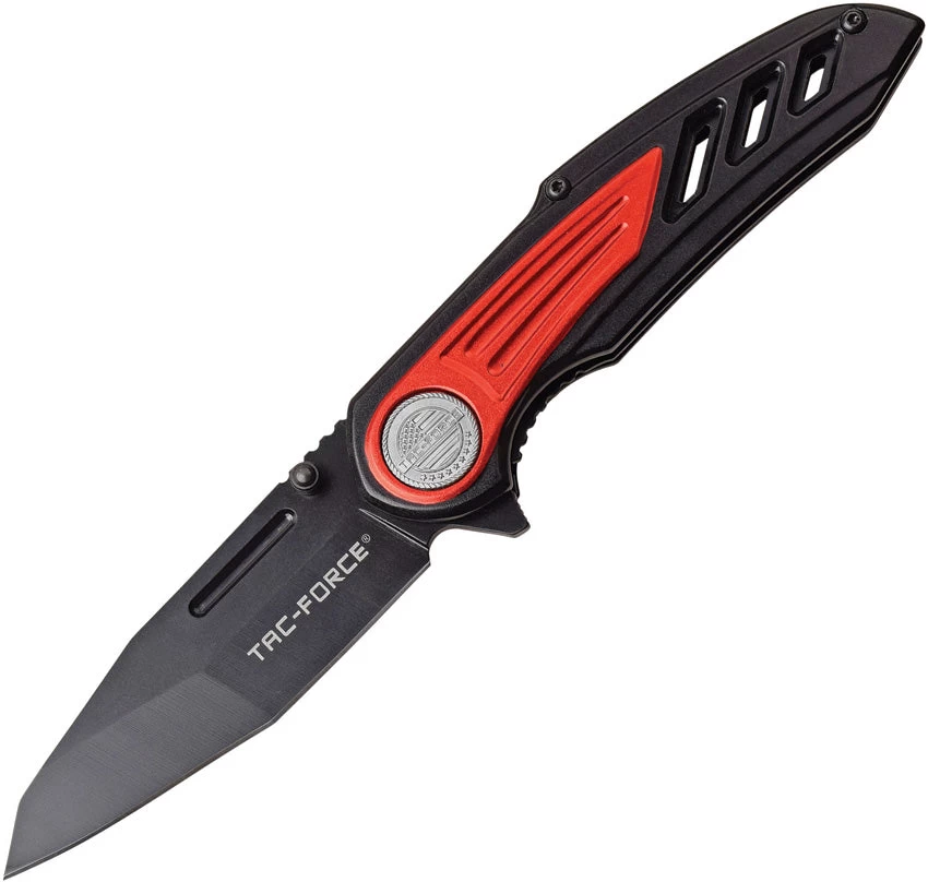 Tac Force Linerlock A/O Red & Black Handle 3Cr13 Stainless Folding Knife 992RD 3 Tac Force Linerlock A/O Red & Black Handle 3Cr13 Stainless Folding Knife 992RD