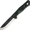 TOPS Fieldcraft BOB Fixed Hunter Blade Green & Black G10 Handle Knife BROSGB