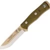 TOPS Fieldcraft BOB Hunter Fixed Coyote Tan Blade Green Handle Knife BROSTAN -Knives = the best. TPBROSTAN