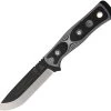 TOPS BOB Hunter Fixed Carbon Steel Blade White & Black G10 Handle Knife BROSWB -Knives = the best. TPBROSWB