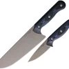 TOPS Dicer Chef & Paring Blue & Black S35VN Fixed Blade Knife 2pc Combo DCR83
