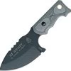 TOPS Knives M1 Midget Fixed Hunter Pt Sawback Blade Black Handle Knife M1MGT01