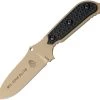 TOPS Mil-Spie 3 Elite Fixed Hunter Pt Coyote Tan Blade Black Knife MIL3ELITEBLM -Knives = the best. TPMIL3ELITEBLM
