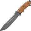 TOPS 13" Steel Eagle Delta Class Sawback Fixed Blade Tan Handle Knife SE107CDC -Knives = the best. TPSE107CDC