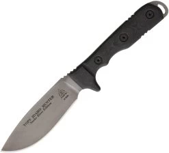 TOPS 10" Idaho Hunter Snake River Edition Fixed Blade Black Handle Knife TIH02