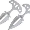 United Cutlery Set Of 2 Twin One Piece Bead Blast Finish Fixed Blade Knife Push Daggers 1487