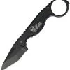 Flagrant Beard Blackout One Piece 1095HC Steel Fixed Blade Neck Knife FHAV02 -Knives = the best. V02