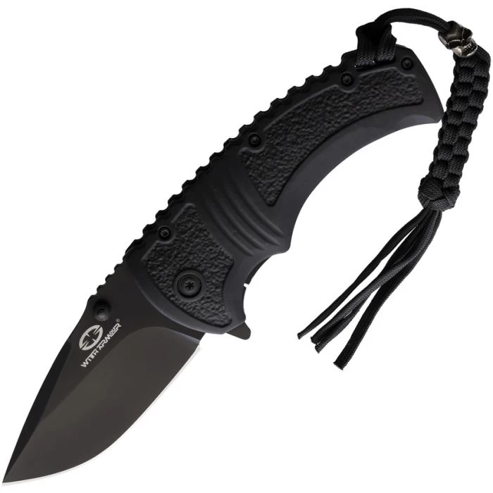 WithArmour Black-B Linerlock A/O Black TPR Folding 440C Pocket Knife 007BK 3 WithArmour Black-B Linerlock A/O Black TPR Folding 440C Pocket Knife 007BK
