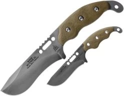 TOPS Set Of 2 Wind Runner Fixed Black River Wash Blade Green Knives Combo WDRCMB -Knives = the best. WDRCMB