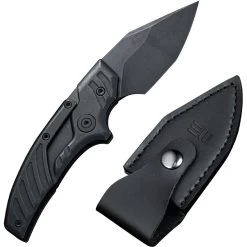 We Knife Typhoeus Folding Push Dagger Knife Black Titanium CPM-20CV W/ Sheath 21036B1 -Knives = the best. WE21036B1 add 02