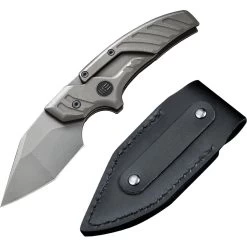 We Knife Typhoeus Folding Push Dagger Knife Gray Titanium CPM-20CV W/ Sheath 21036B2 11 We Knife Typhoeus Folding Push Dagger Knife Gray Titanium CPM-20CV W/ Sheath 21036B2 -Knives = the best. WE21036B2 add 03