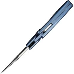 We Knife Typhoeus Folding Push Dagger Knife Blue Titanium CPM-20CV W/ Sheath 21036B3 -Knives = the best. WE21036B3 add 05