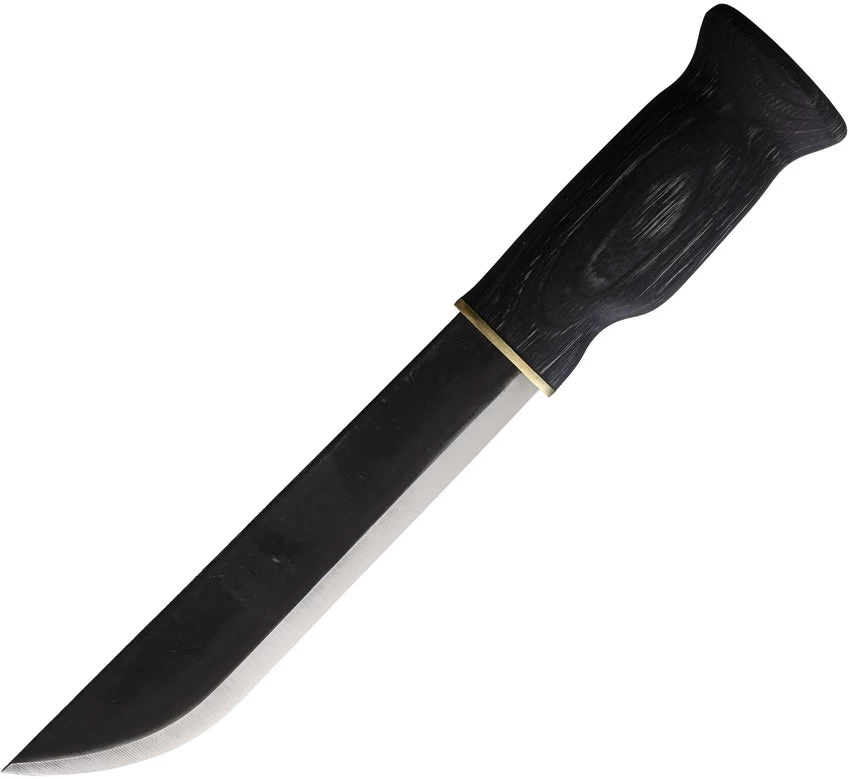 Wood Jewel Leuku Bowie Black Plywood Carbon Steel Fixed Blade Knife 23LEMU 3 Wood Jewel Leuku Bowie Black Plywood Carbon Steel Fixed Blade Knife 23LEMU