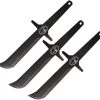 World Knife Throwing League Harpy Black 3Cr13 Stainless 3pc Throwing Knives 009 -Knives = the best. WKTL009