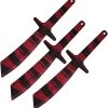 World Knife Throwing League Blackhawk Black & Red Stainless 3pc Throwing Knives Set 065 -Knives = the best. WKTL065