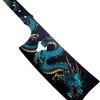 Toro Knives Besito Water Black & Blue 3Cr13 Steel Dragon Art Throwing Cleaver 068 -Knives = the best. WKTL068