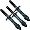 Toro Knives Maximo Blue Water Dragon Black Stainless 3pc Throwing Knives Set 070 -Knives = the best. WKTL070