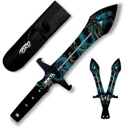 Toro Knives Maximo Blue Water Dragon Black Stainless 3pc Throwing Knives Set 070 -Knives = the best. WKTL070 add 02