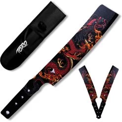 Toro Knives Besito Slim Red Dragon Art Design Throwing Cleavers Pack 075 -Knives = the best. WKTL075 add 02