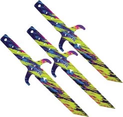 Toro Knives Diablo Graffiti Artwork Stainless 3pc Throwing Knives Set 082