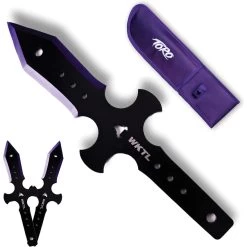 Toro Knives Muerto Black & Purple Stainless 3pc Throwing Knives Set 086 -Knives = the best. WKTL086 add 02