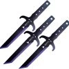 Toro Knives Diablo Black & Purple Stainless 3pc Throwing Knives Set 089 -Knives = the best. WKTL089