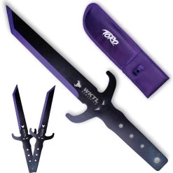 Toro Knives Diablo Black & Purple Stainless 3pc Throwing Knives Set 089 -Knives = the best. WKTL089 add 02