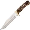 Winchester Bowie Faux Stag Stainless Fixed Blade Knife W/ Belt Sheath 6220060W -Knives = the best. WN6220060W