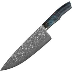 Xin Cutlery Chef's Maple Burl Wood Damascus Steel Fixed Blade Knife 131