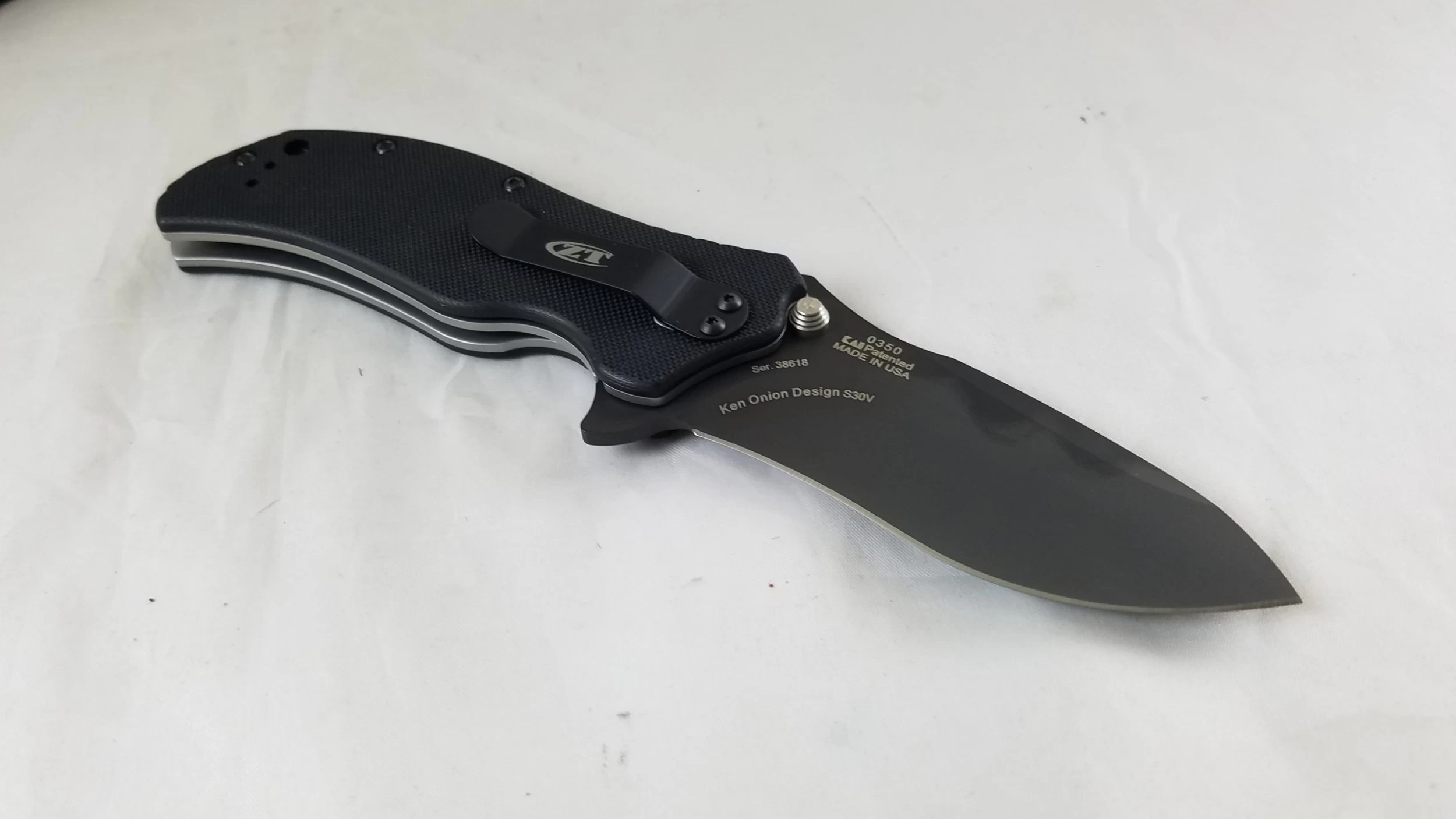 Zero Tolerance ZT0350 Black Folding Knife With A/O S30V 7 Zero Tolerance ZT0350 Black Folding Knife With A/O S30V - Image 5